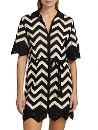 Jacinta Chevron Minidress