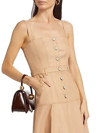 Veena Stretch Denim Midi-Dress