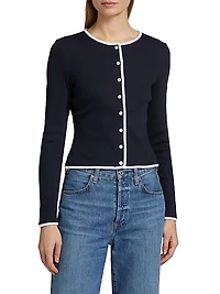 Wilmer Stretch-Cotton Cardigan