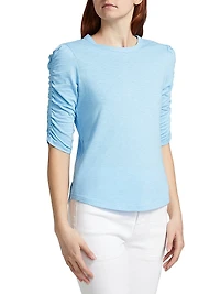 Waldorf Gathered-Sleeve T-Shirt