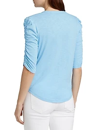 Waldorf Gathered-Sleeve T-Shirt