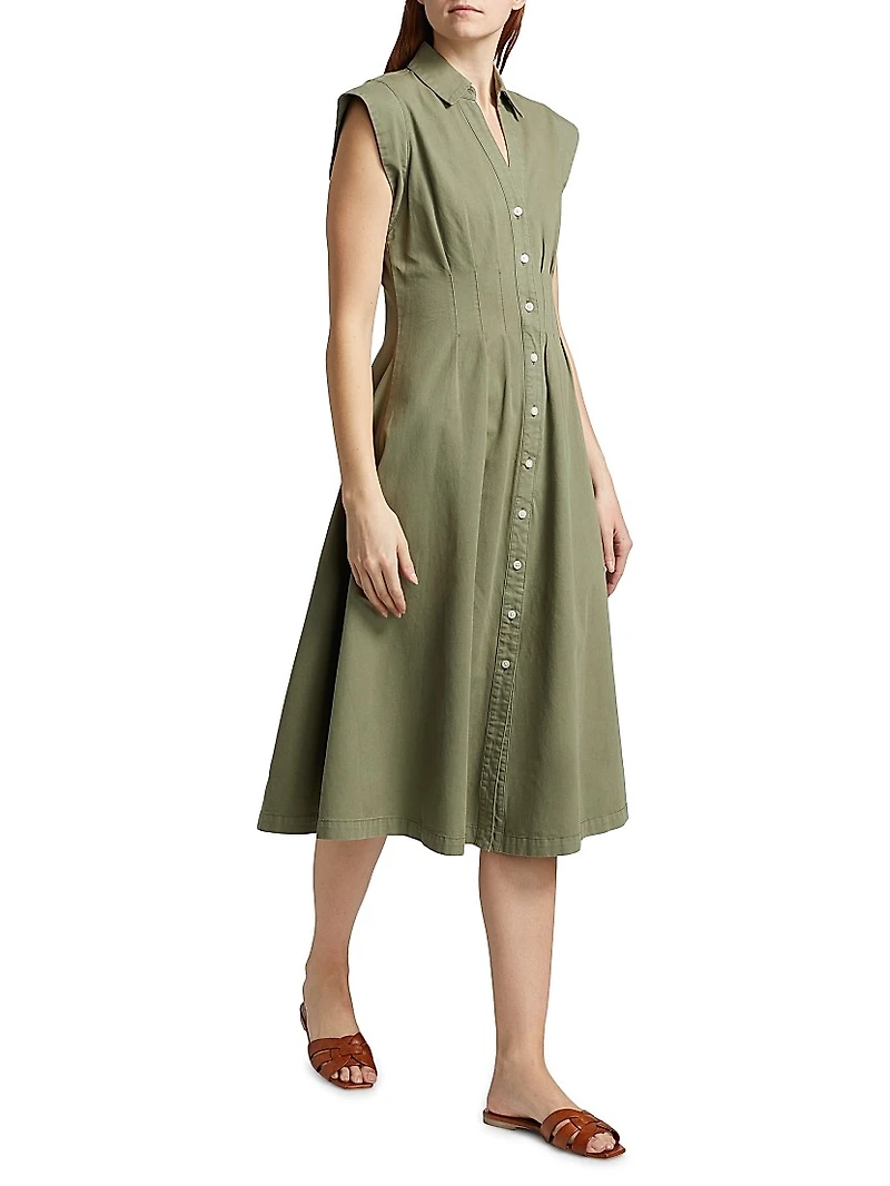 Ruben Cotton Midi-Dress