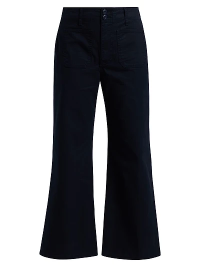 Grant Cropped High-Rise Wide Leg Pants