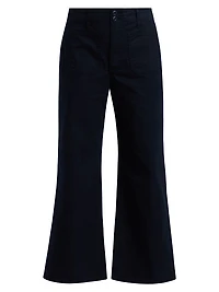 Grant Cropped High-Rise Wide Leg Pants