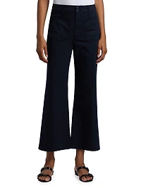 Grant Cropped High-Rise Wide Leg Pants