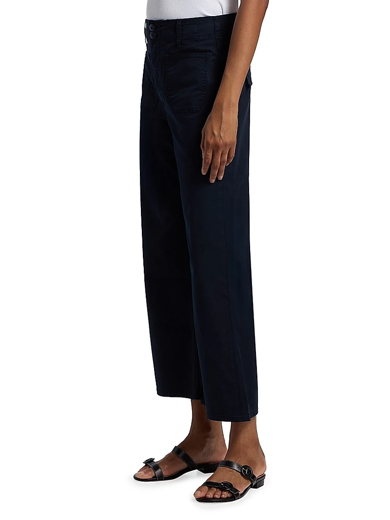 Grant Cropped High-Rise Wide Leg Pants