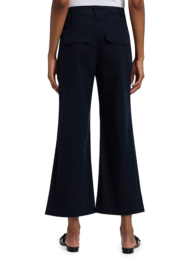 Grant Cropped High-Rise Wide Leg Pants