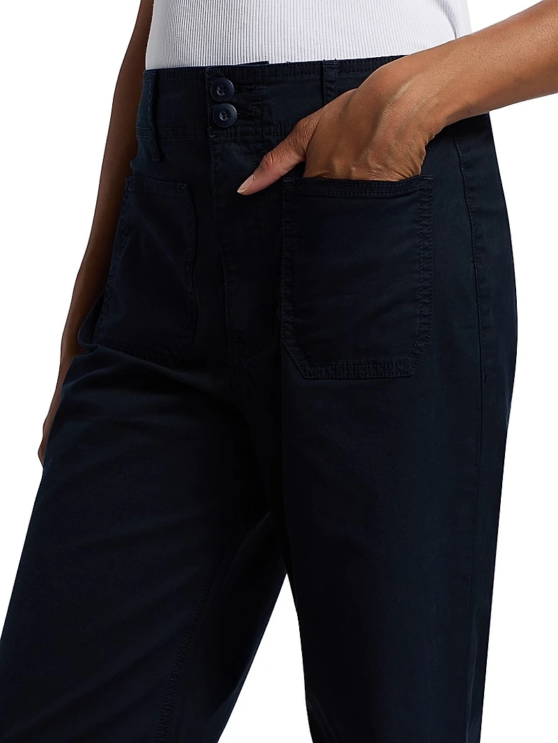 Grant Cropped High-Rise Wide Leg Pants