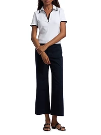 Grant Cropped High-Rise Wide Leg Pants