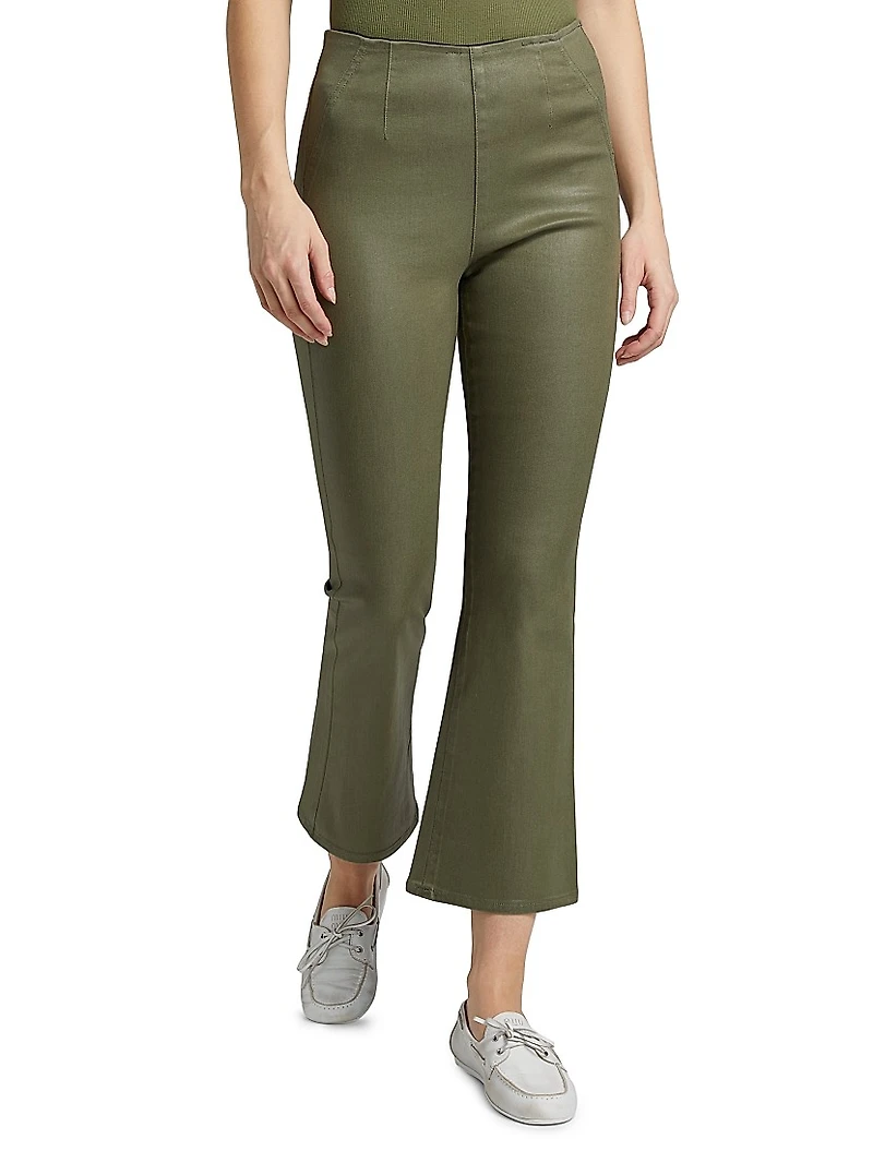 Carson Off-Duty Flared Crop Jeans