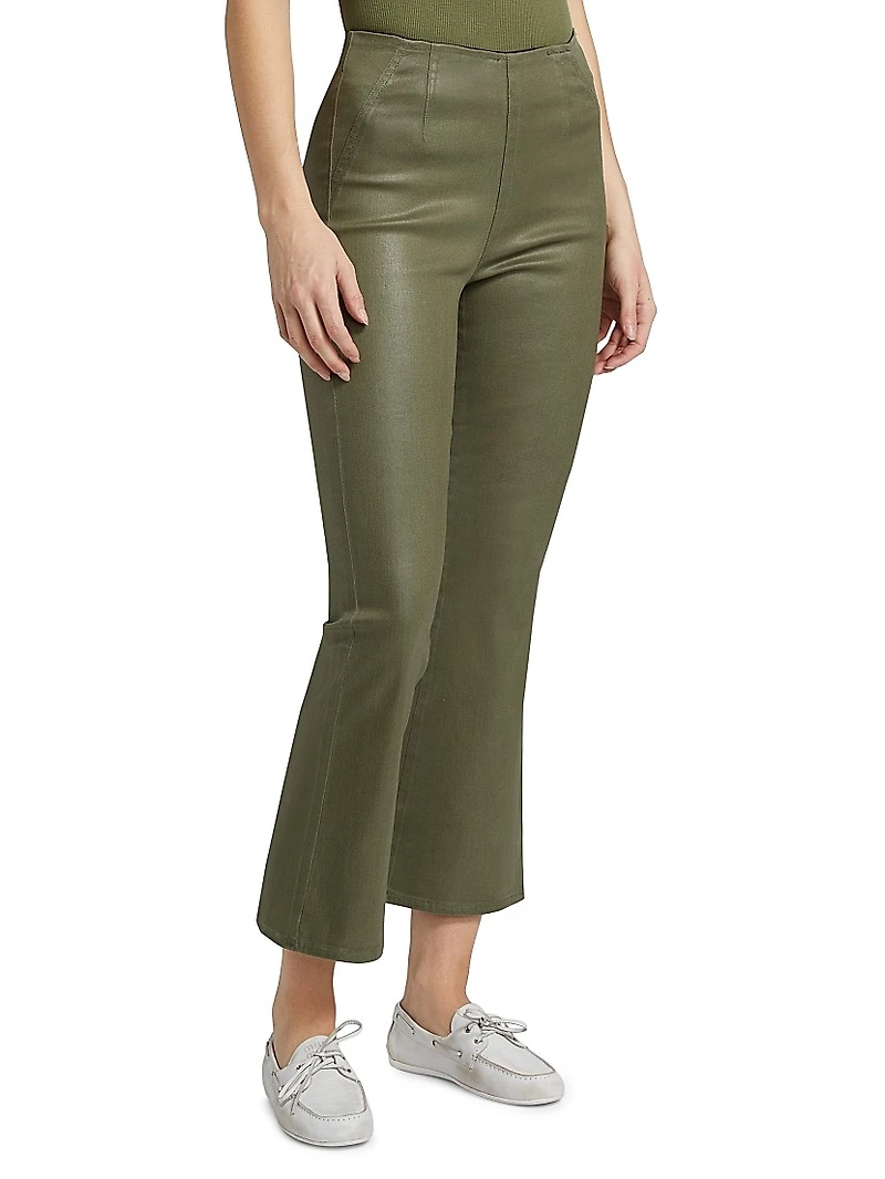 Carson Off-Duty Flared Crop Jeans