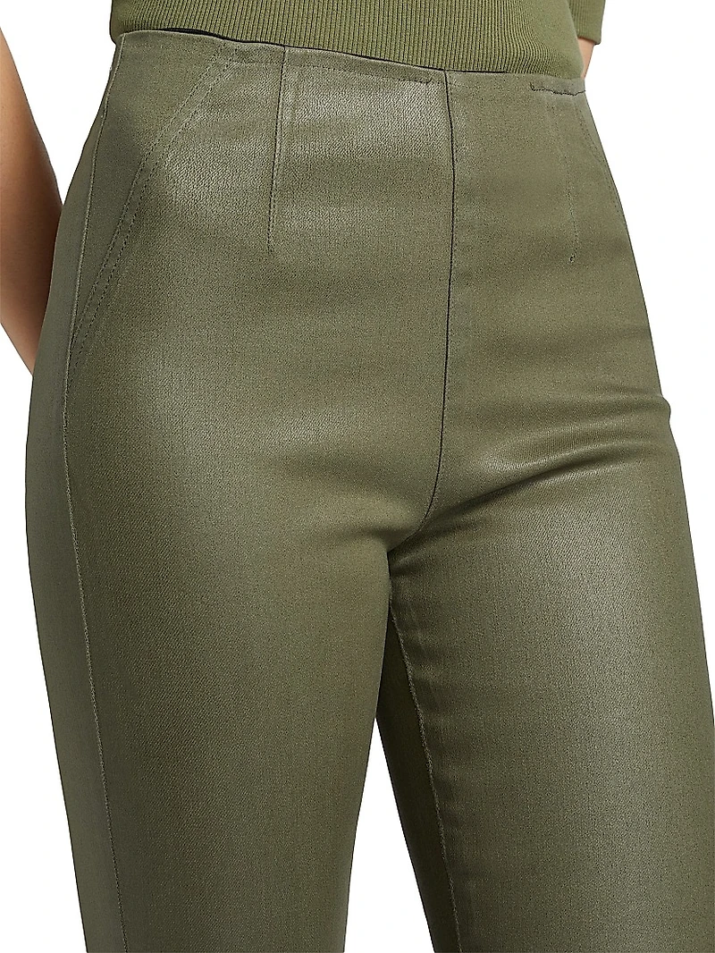 Carson Off-Duty Flared Crop Jeans