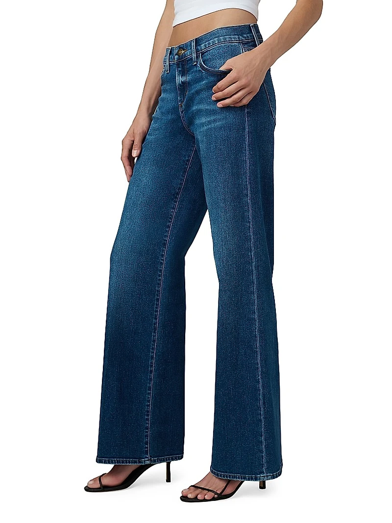The Lou Low-Rise Wide-Leg Jeans