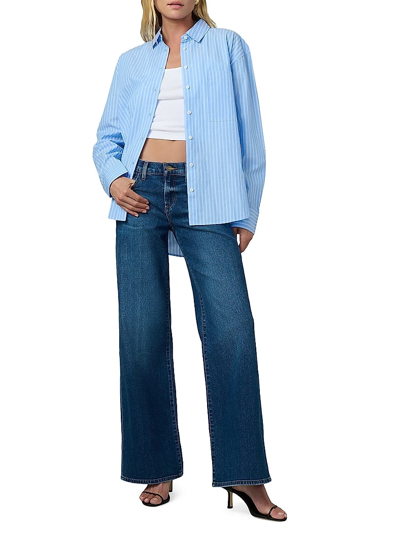 The Lou Low-Rise Wide-Leg Jeans