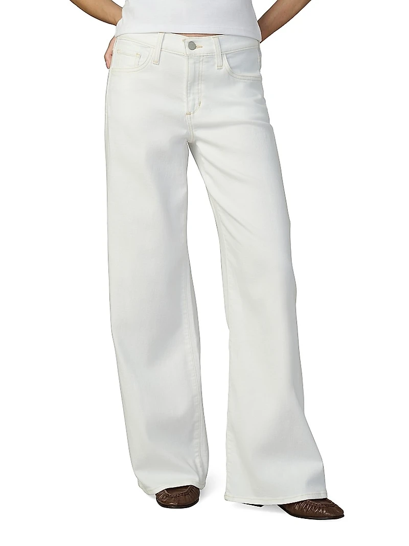 Petite Lou Low-Rise Wide-Leg Jeans