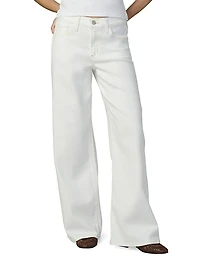 Petite Lou Low-Rise Wide-Leg Jeans