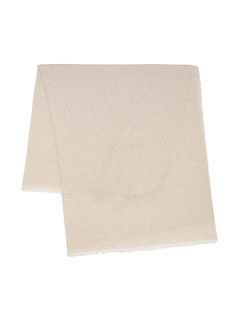 Stella Sequined Wool-Blend Scarf