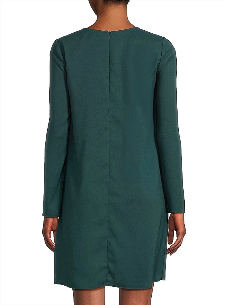 Satin Crepe Layered Minidress