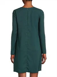 Satin Crepe Layered Minidress