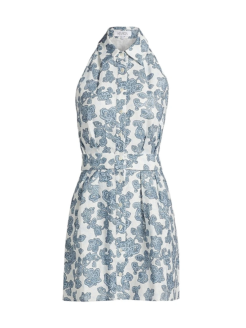 Domino Floral Minidress