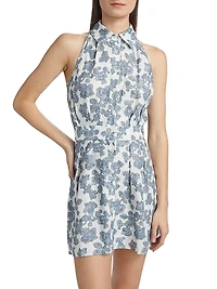 Domino Floral Minidress