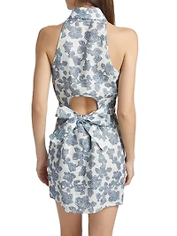 Domino Floral Minidress