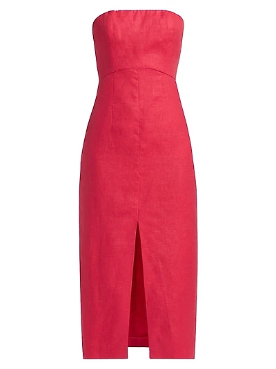 Melita Strapless Midi-Dress