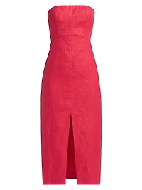 Melita Strapless Midi-Dress