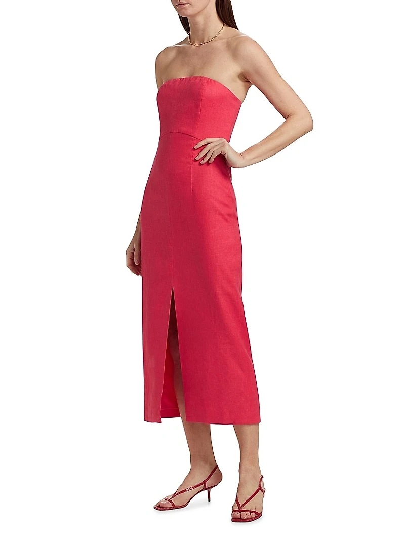 Melita Strapless Midi-Dress