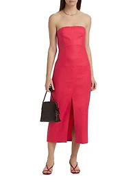 Melita Strapless Midi-Dress