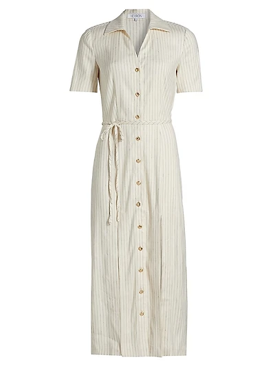 Axel Striped Shirt Midi-Dress