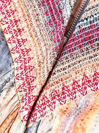 Melangé Stripe Smocked Romper