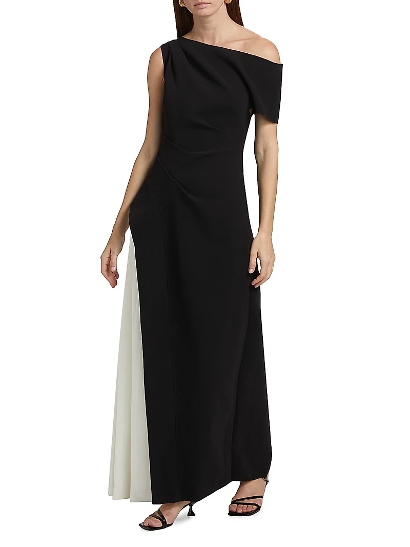 Sudden Two-Tone Maxi Dress