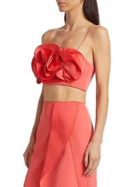 Underwood Frilled Bandeau Crop Top