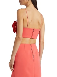 Underwood Frilled Bandeau Crop Top