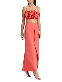 Underwood Frilled Bandeau Crop Top