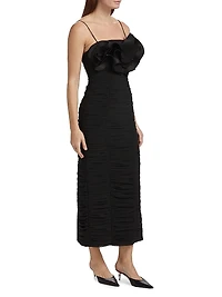 Walsworth Ruched Midi Dress