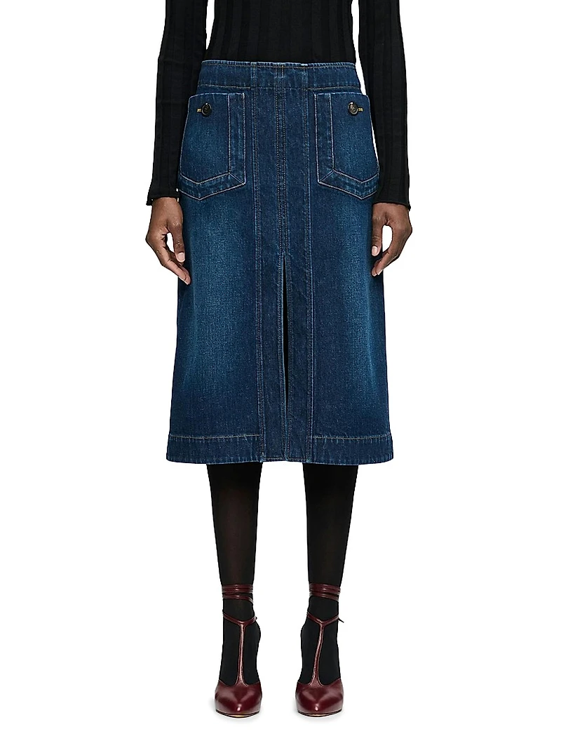 Fernanda Stretch Denim Skirt