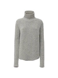 Barrie Long Sleeve Turtleneck Ribbed Sweater