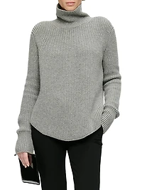 Barrie Long Sleeve Turtleneck Ribbed Sweater