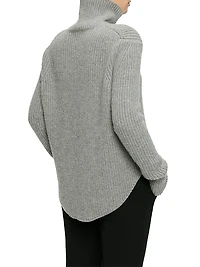 Barrie Long Sleeve Turtleneck Ribbed Sweater