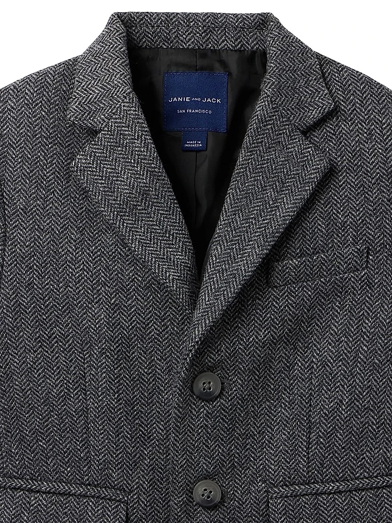 Little Boy's & Herringbone Suit Set