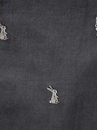 Baby Boy's Bodysuit & Embroidered Corduroy Overalls Set