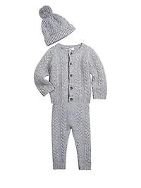 Baby Boy's Cable Knit Sweater Set