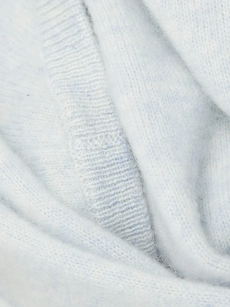 Cashmere Two-Piece Pintuck Turtleneck Sweater