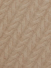 Wool & Cashmere Cable-Knit Midi-Dress