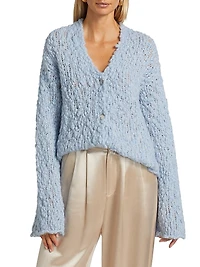 Bouclé Alpaca-Blend Cardigan