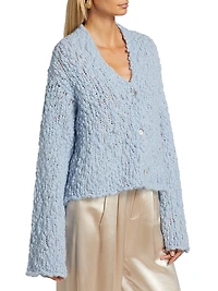 Bouclé Alpaca-Blend Cardigan