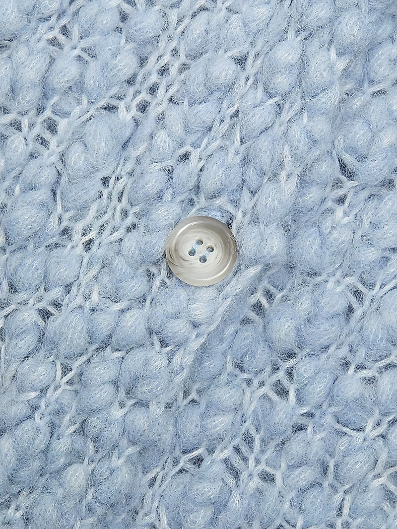 Bouclé Alpaca-Blend Cardigan