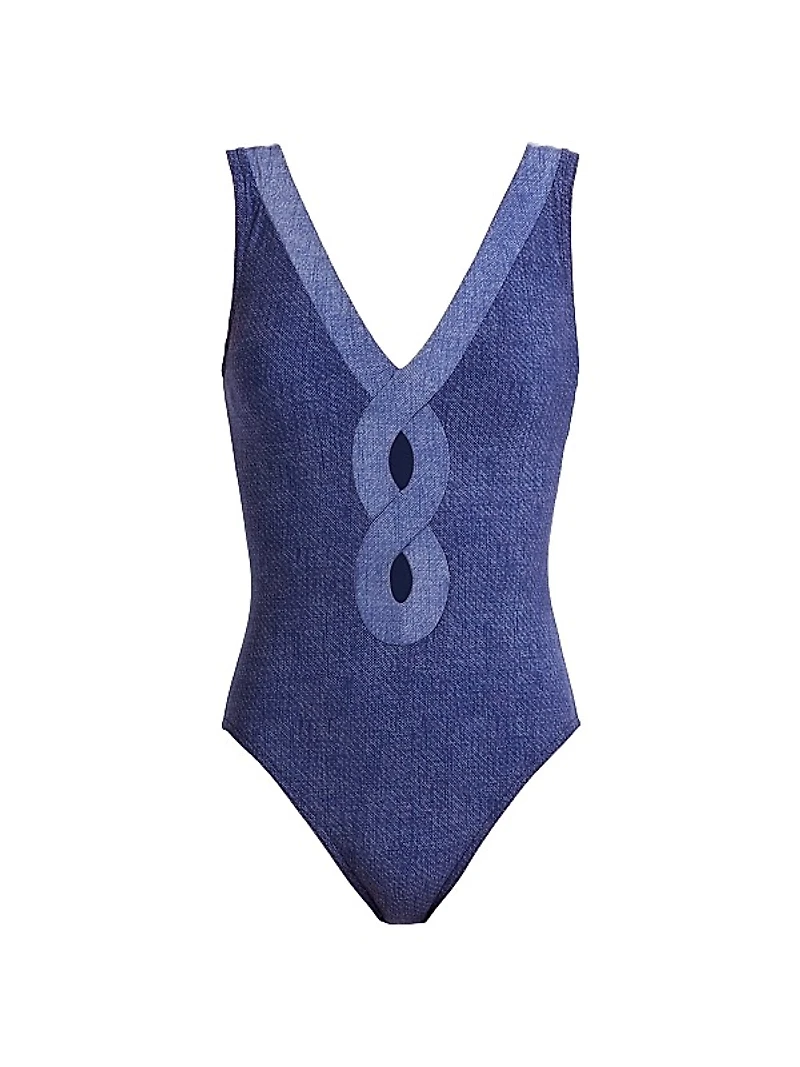 Aelin V-Neck One-Piece Swimsuit